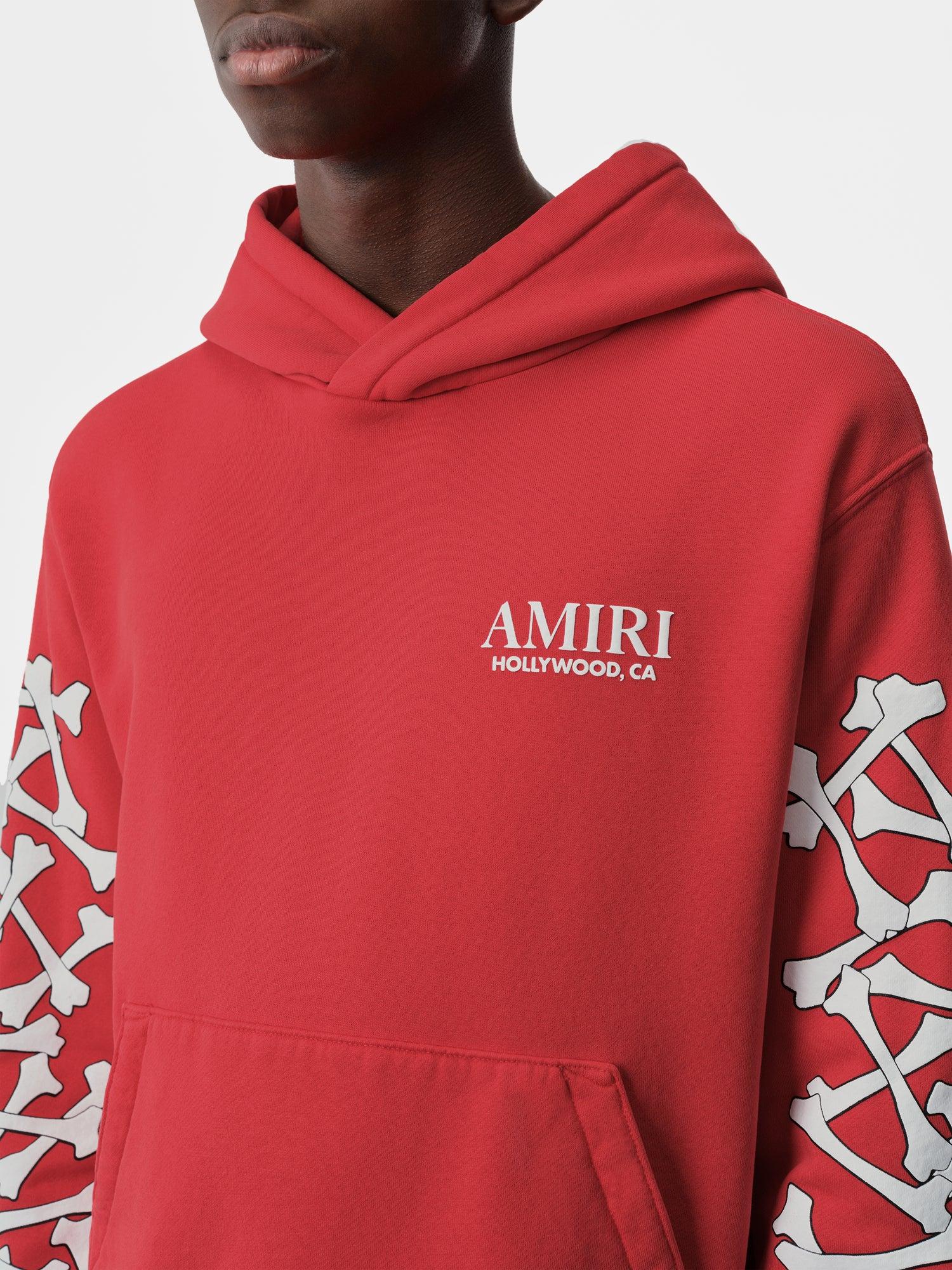 BONES STACKED HOODIE - Red Male Product Image