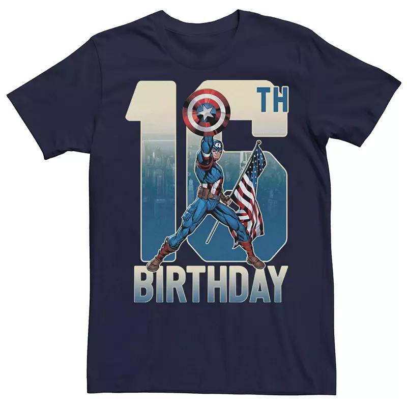 Men's Captain America 16th Birthday Tee,  Product Image