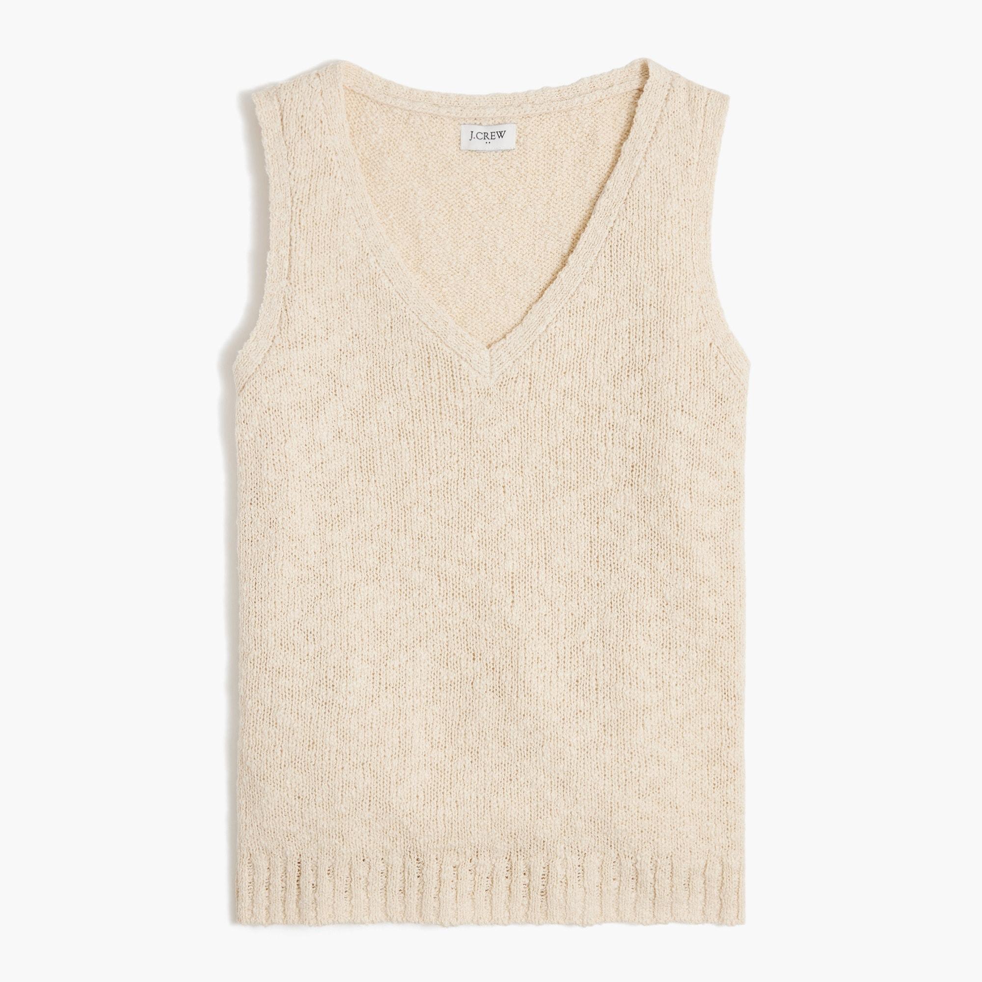 V-neck beach sweater-tank Product Image
