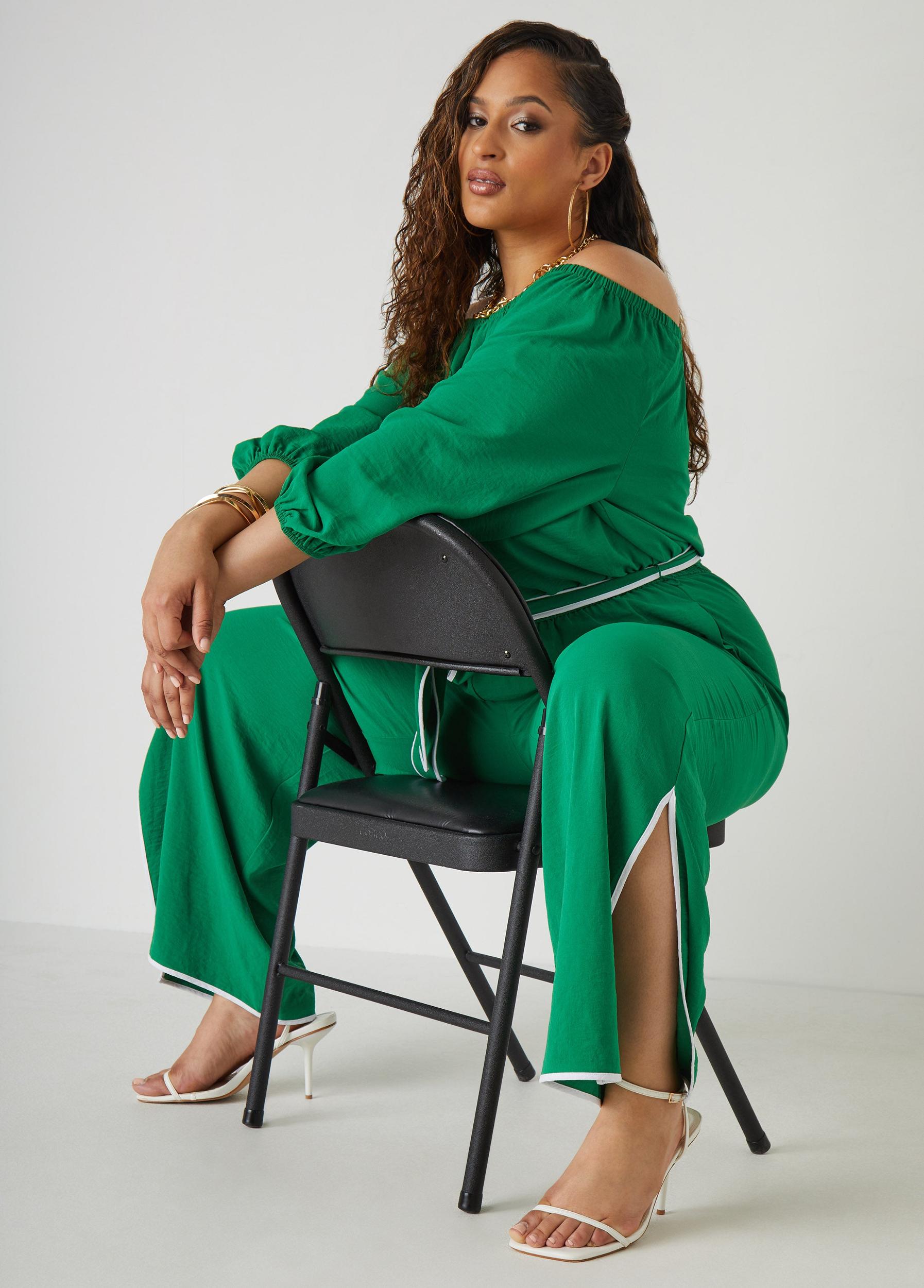 Belted Off The Shoulder Jumpsuit Product Image