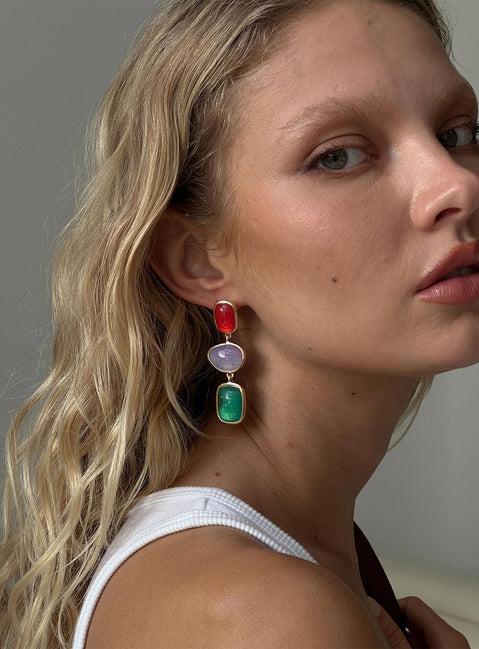 Rosabella Earrings Blue Multi Product Image