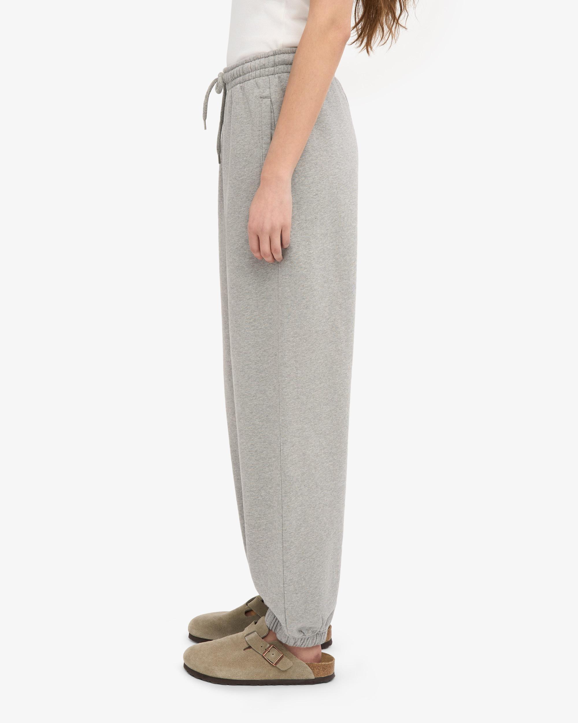 Organic Relaxed Sweatpants - Heather Grey Product Image