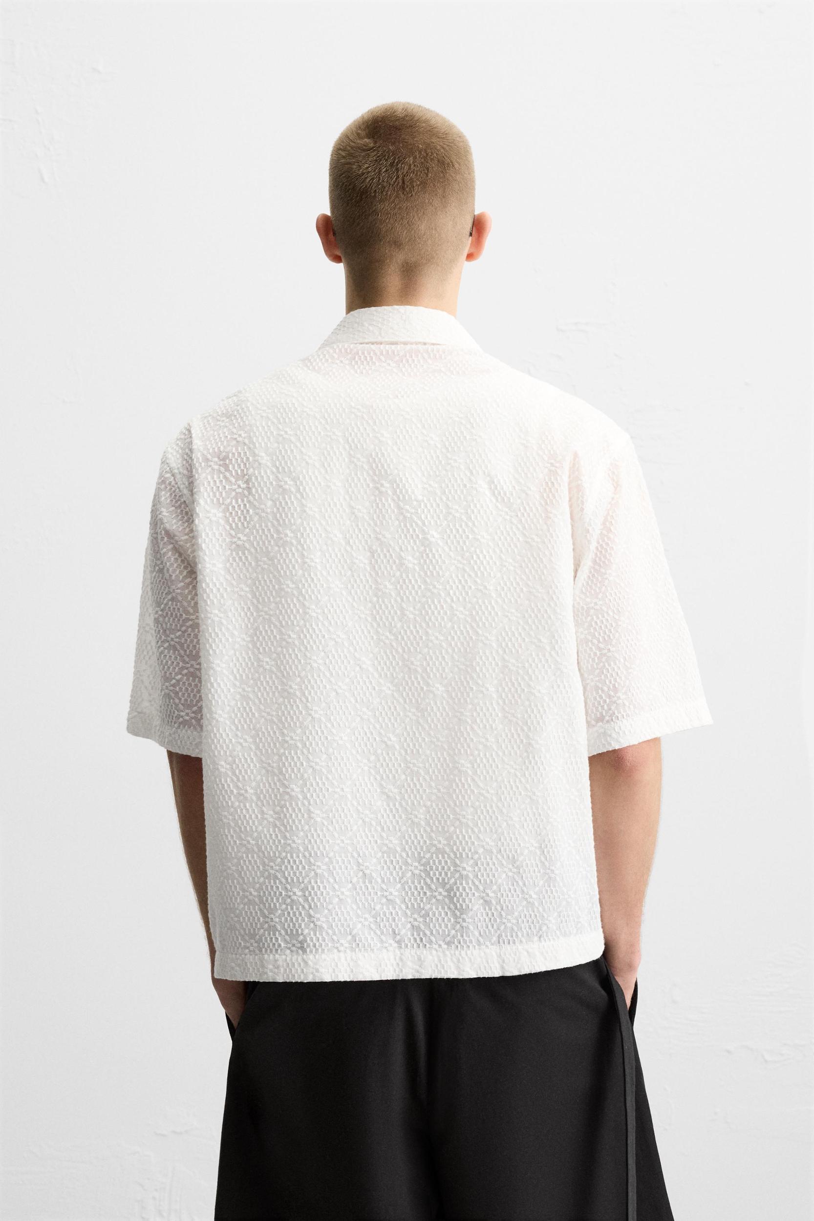GEOMETRIC EMBROIDERED SHIRT Product Image