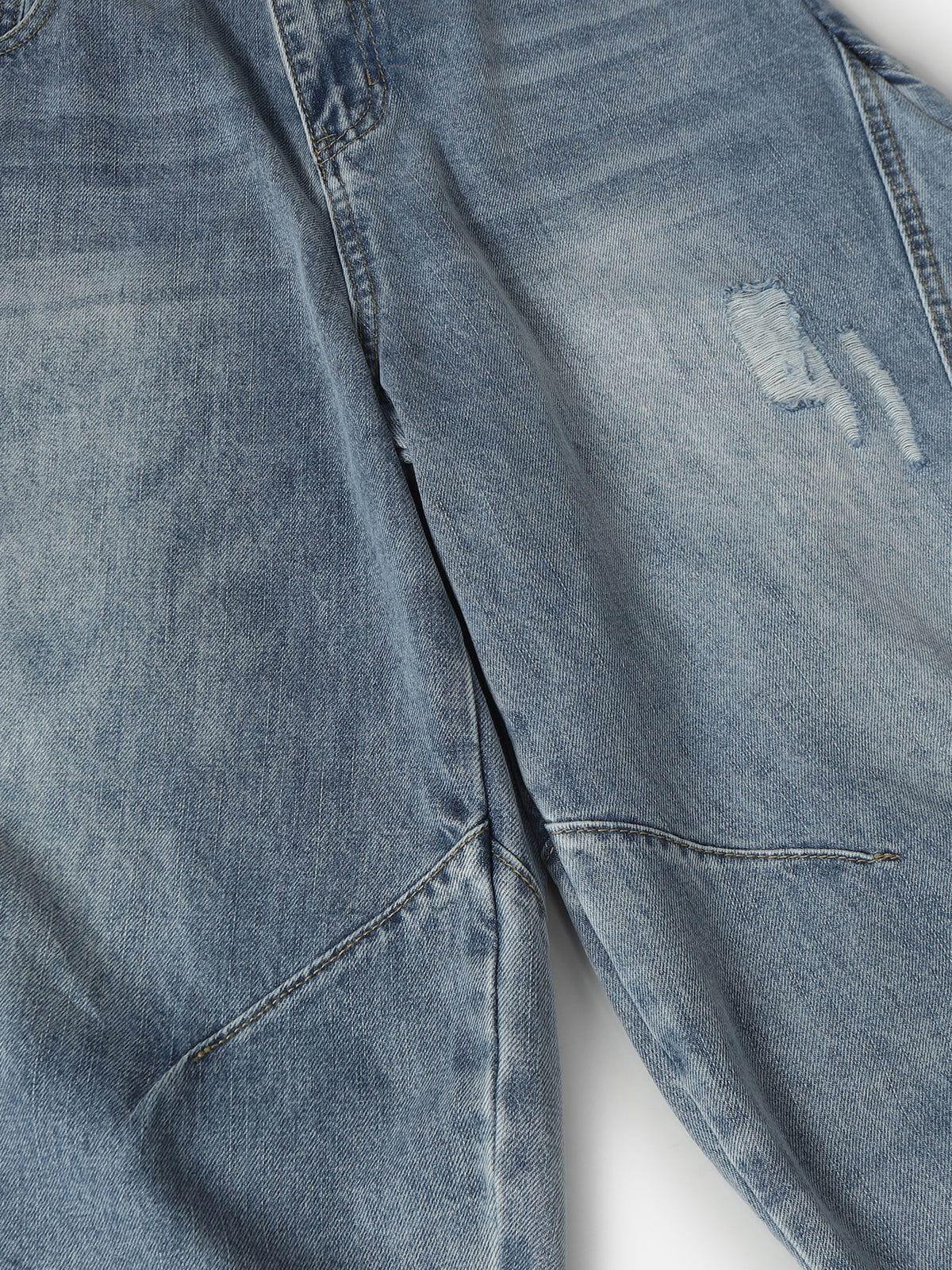 Aelfric Eden Washed Distressed Longline Barrel Jorts Product Image
