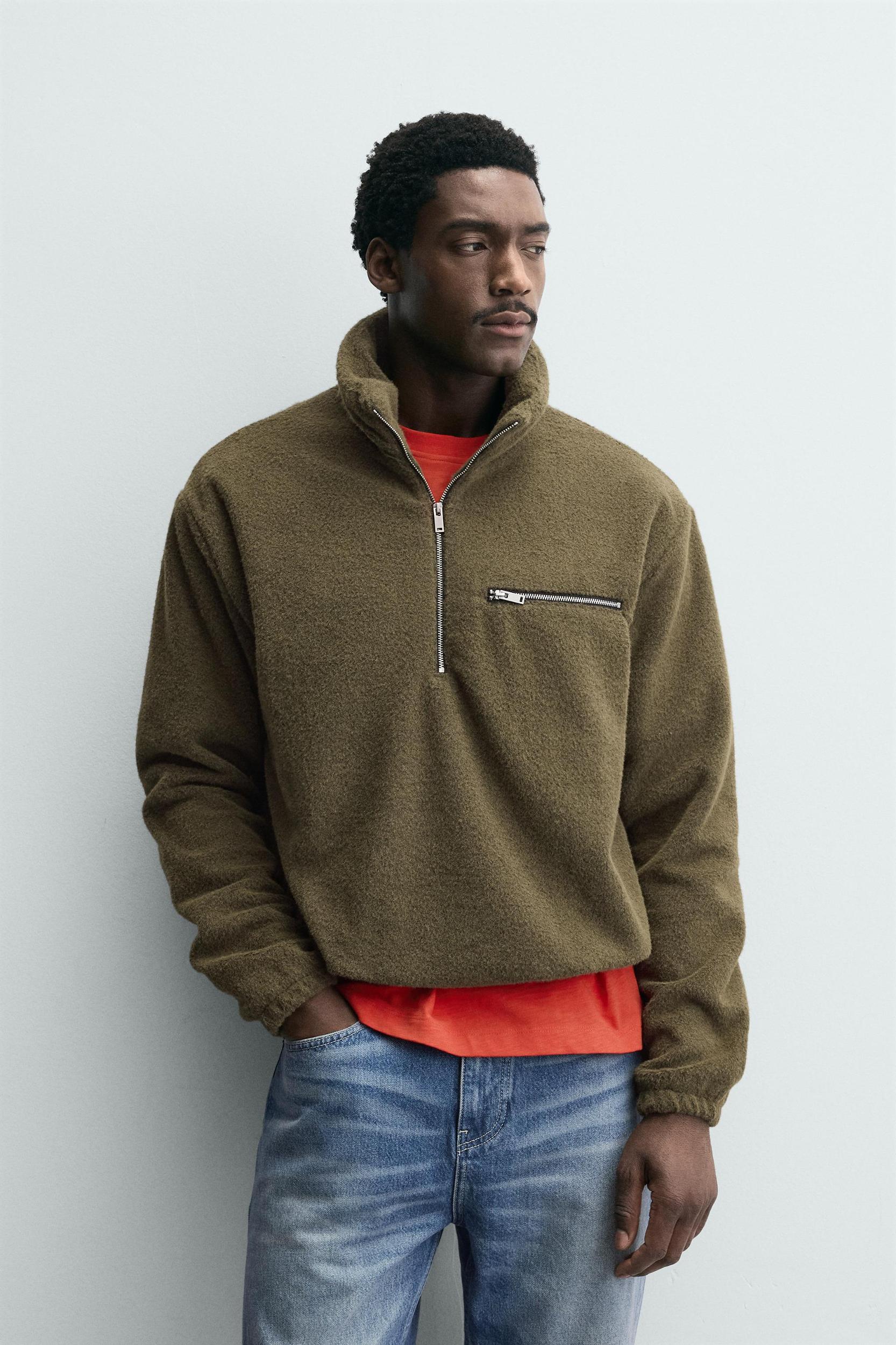FLEECE QUARTER-ZIP SWEATSHIRT Product Image