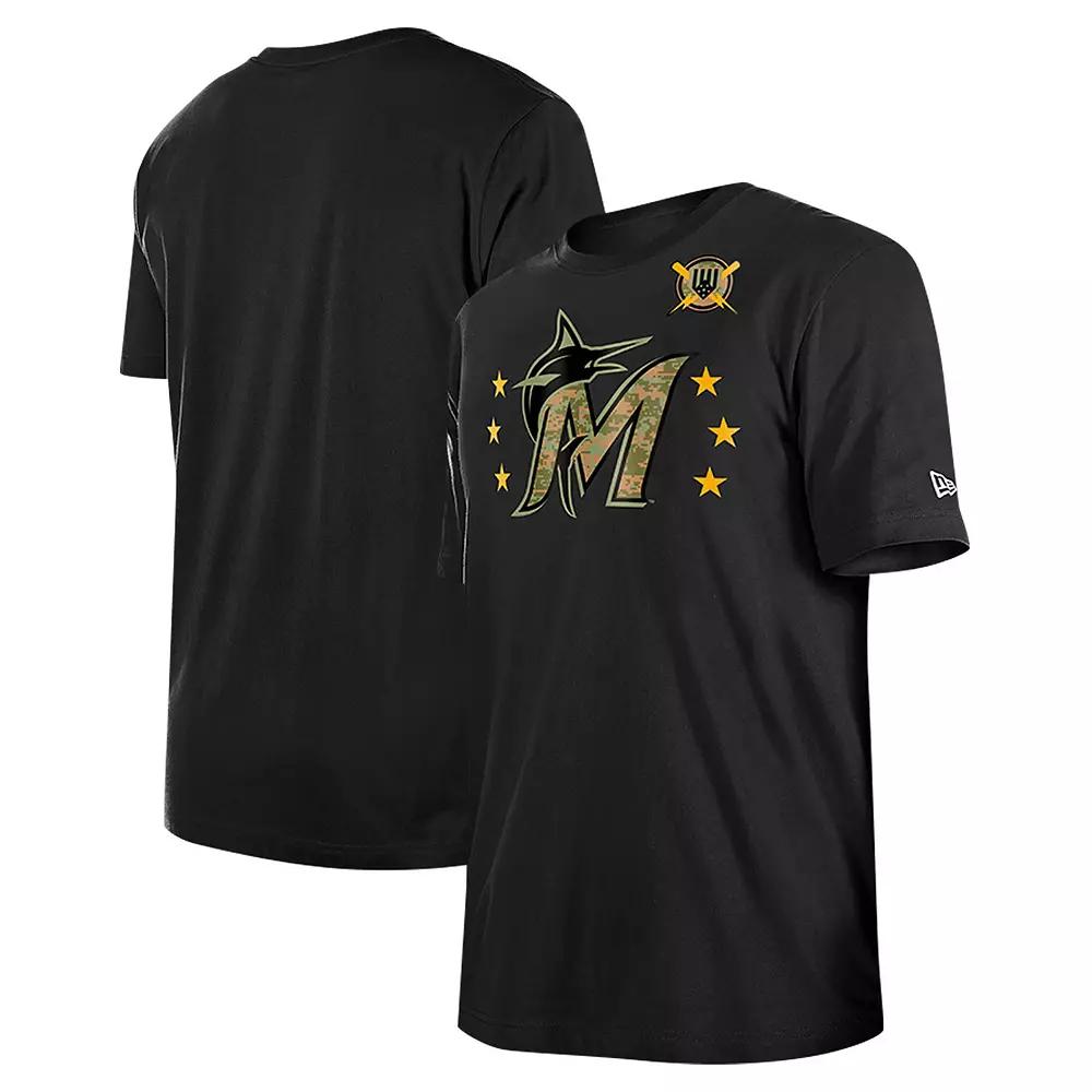 Men's New Era Black Milwaukee Brewers 2024 Armed Forces Day T-Shirt,  Product Image