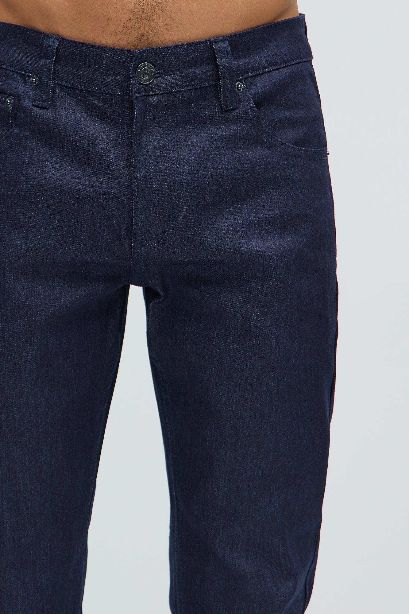 Stretch Raw Denim Skinny Jeans - Indigo Product Image