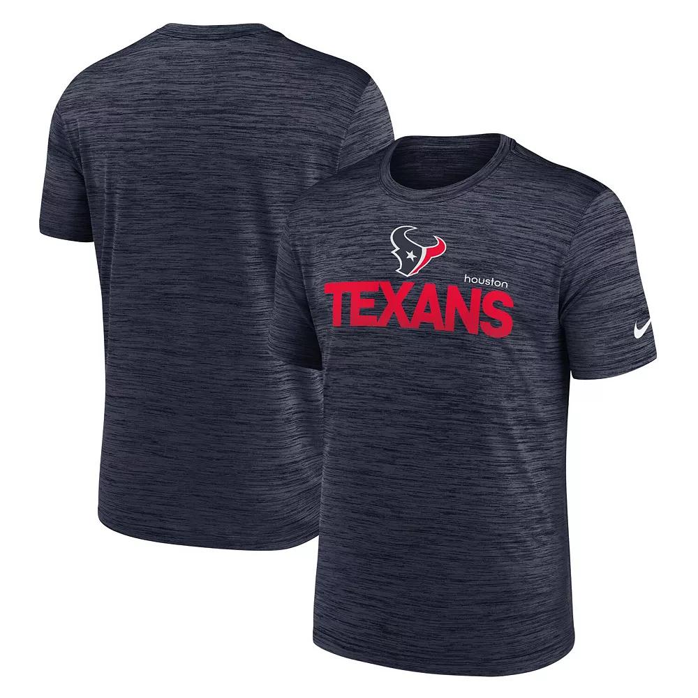 Men's Nike Navy Houston Texans Blitz Velocity Modern Performance T-Shirt, Size: Small, Blue Product Image
