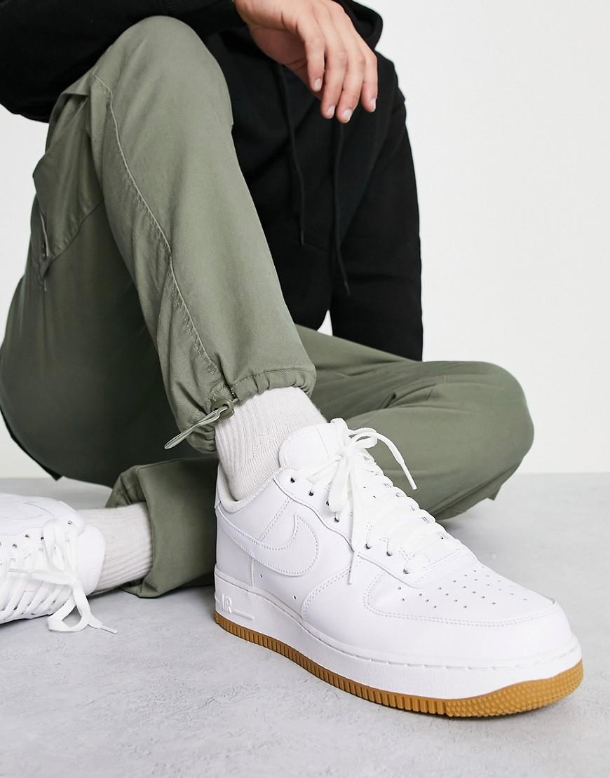 Nike Mens Nike Air Force 1 07 - Mens Shoes Brown/White/White Product Image