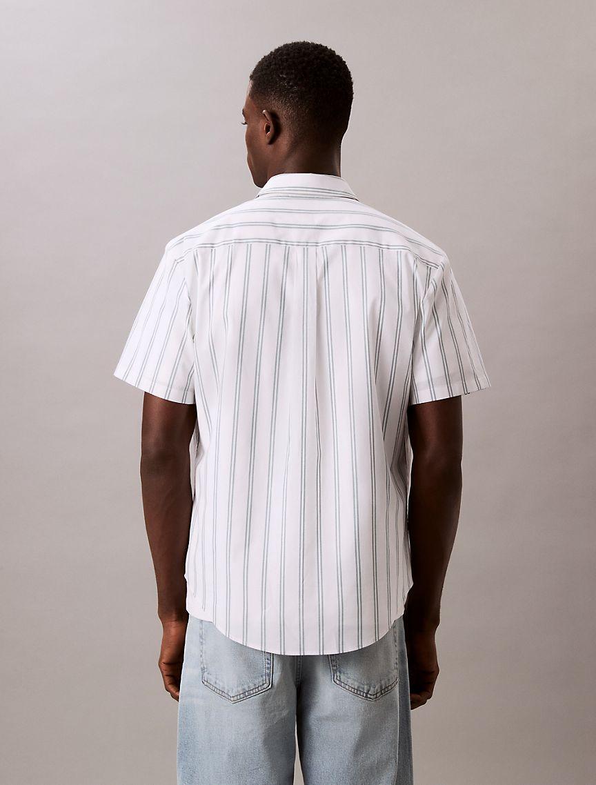 Poplin Stripe Classic Button-Down Shirt  Product Image