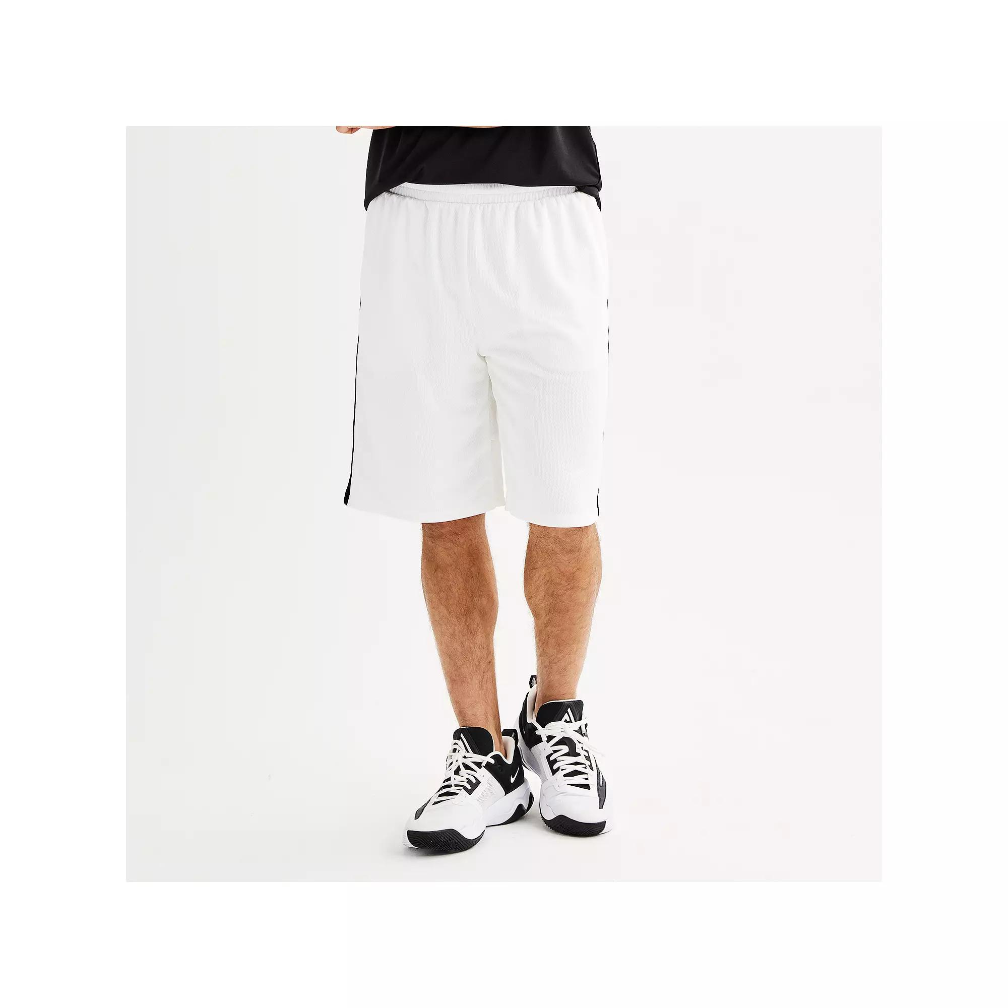 Men's Tek Gear® 10.5 in. Basketball Shorts, Size: Large, Modern White Product Image