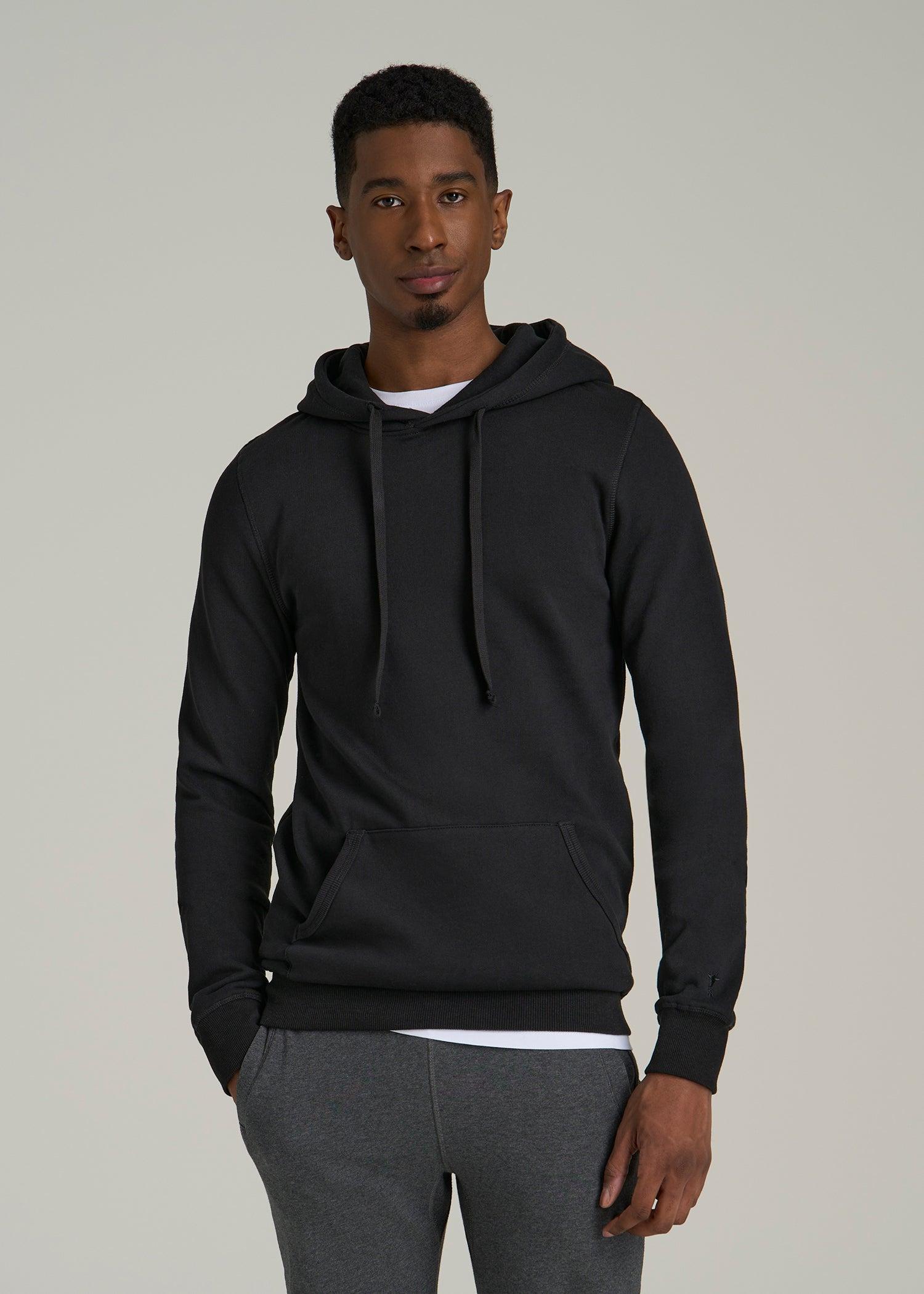 Wearever 2.0 Fleece Hoodie for Tall Men in Black Male Product Image