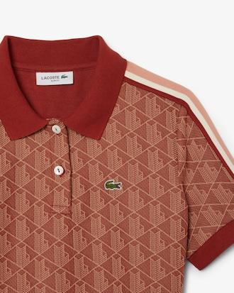 Slim Fit Monogram Jacquard Polo Dress Product Image