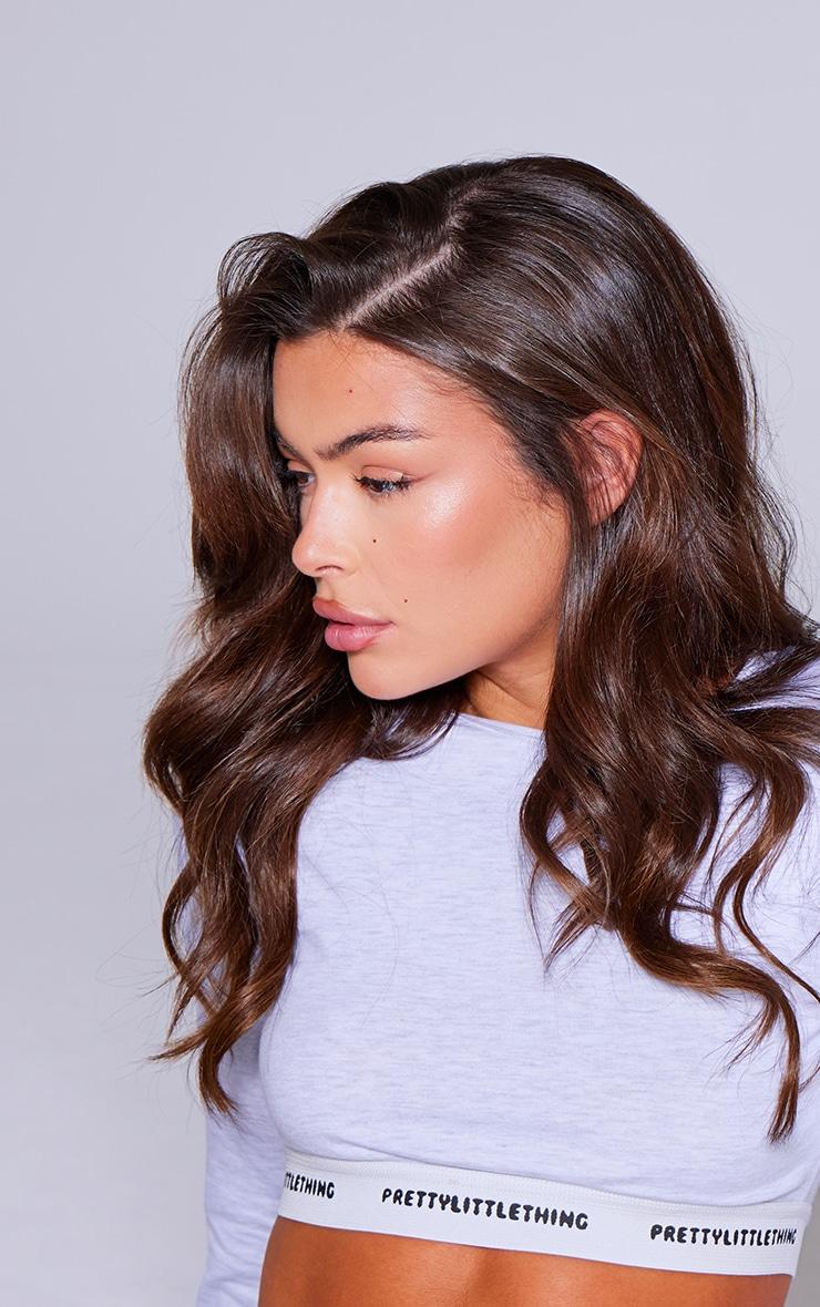 PRETTYLITTLETHING Tape Grey Marl Long Sleeve PJ Top Product Image