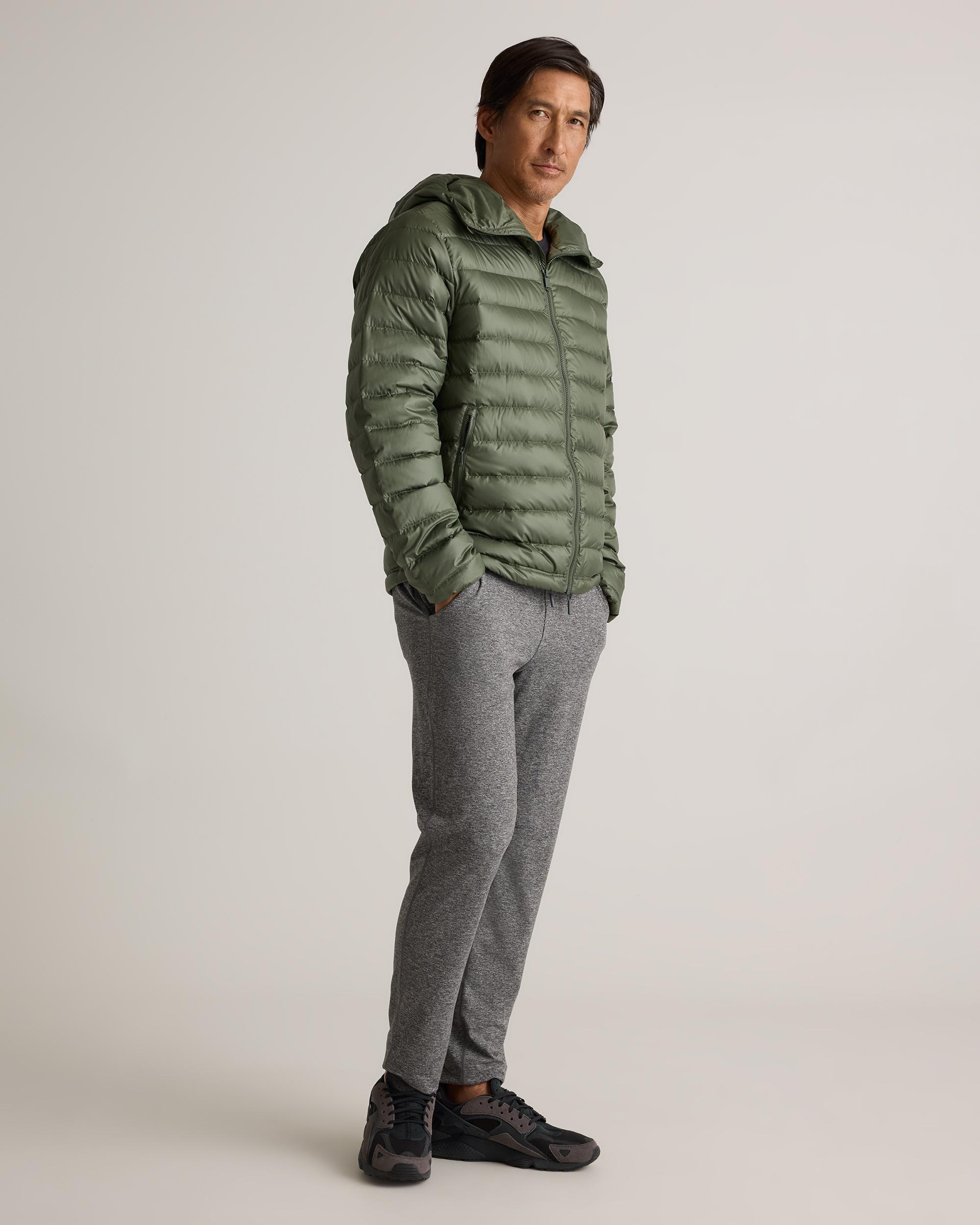 Quince | Men's Lightweight Down Packable Puffer Hooded Jacket Recycled Polyester Product Image