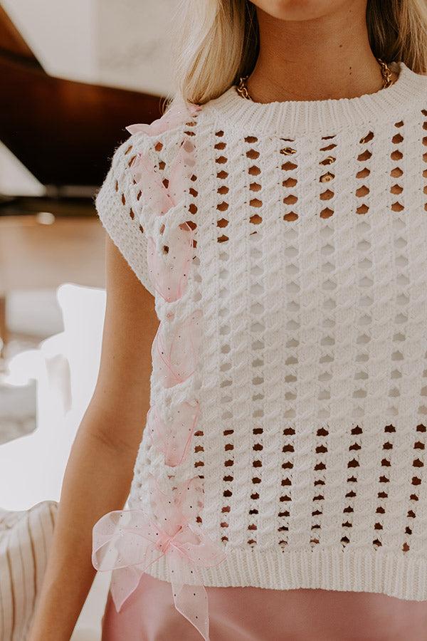 Smiles And Sorbet Knit Vest Top Product Image