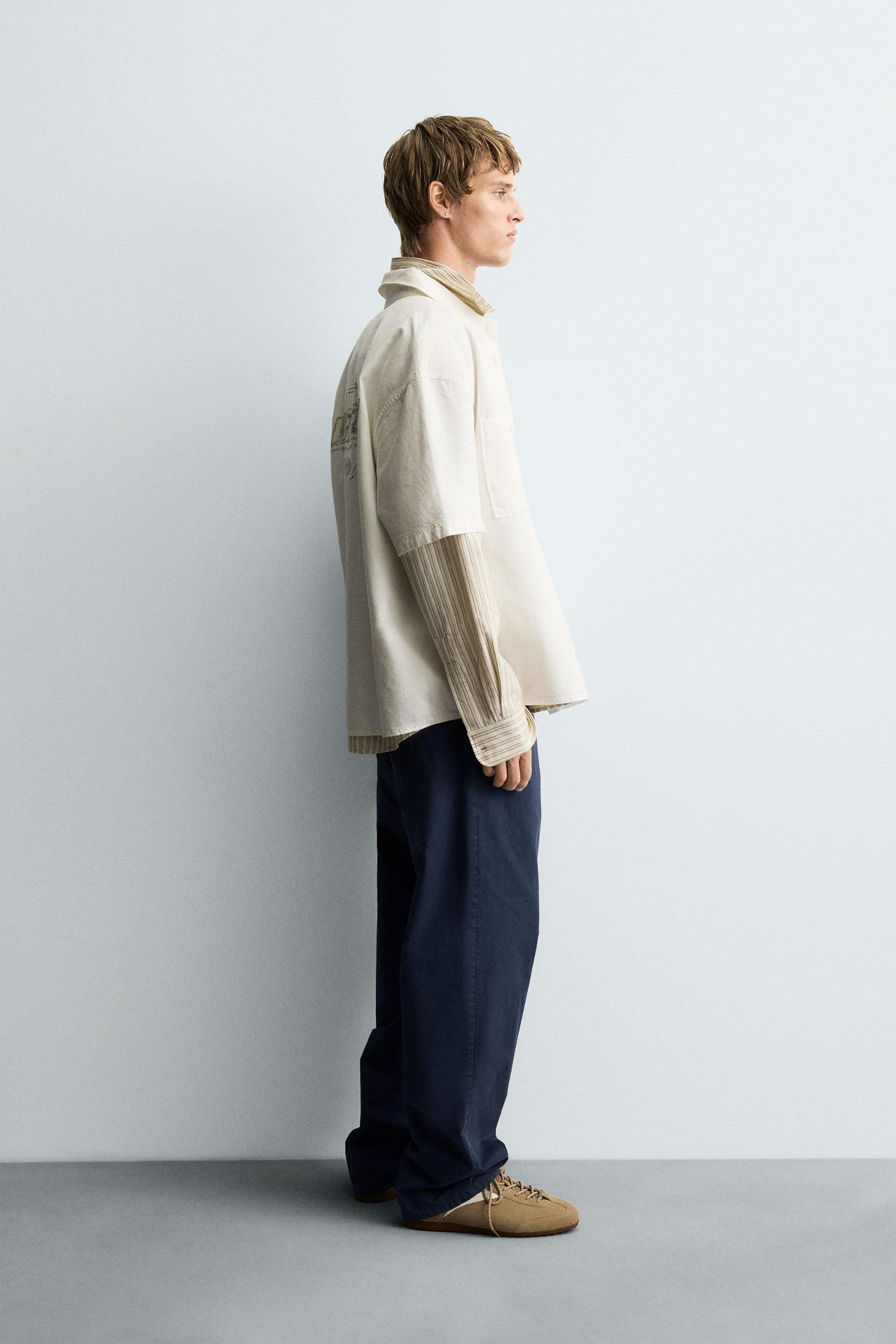 WASHED PRINT SHIRT Product Image