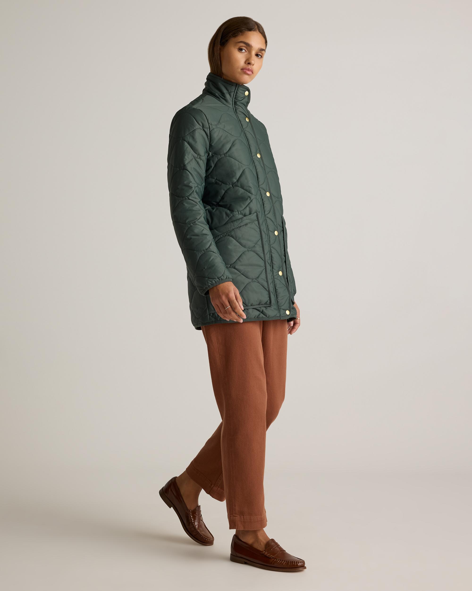 Quince | Women's Featherless Quilted Long Puffer Jacket Size XS, Nylon Product Image