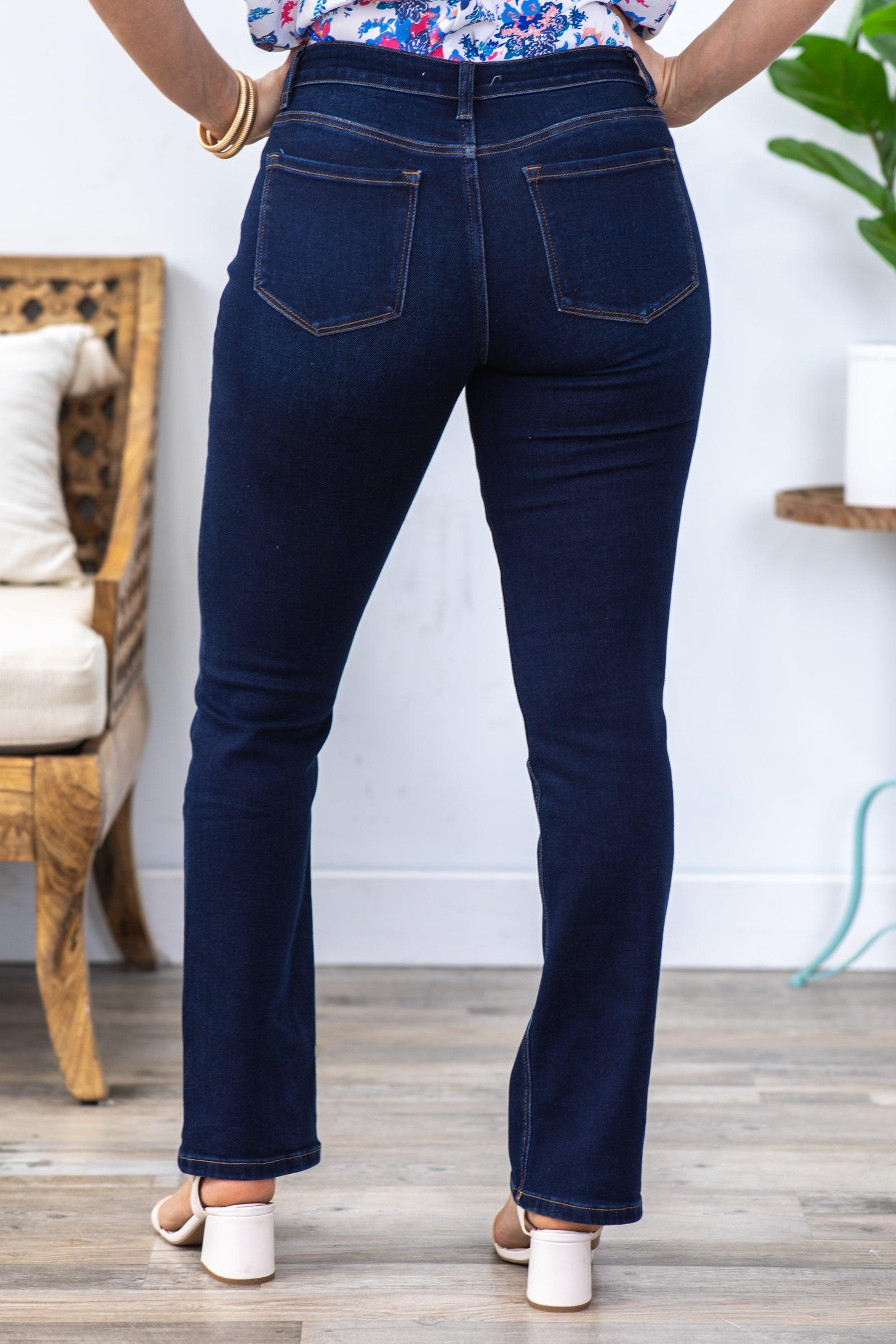 Vervet Dark Mid Rise Bootcut Jeans Product Image