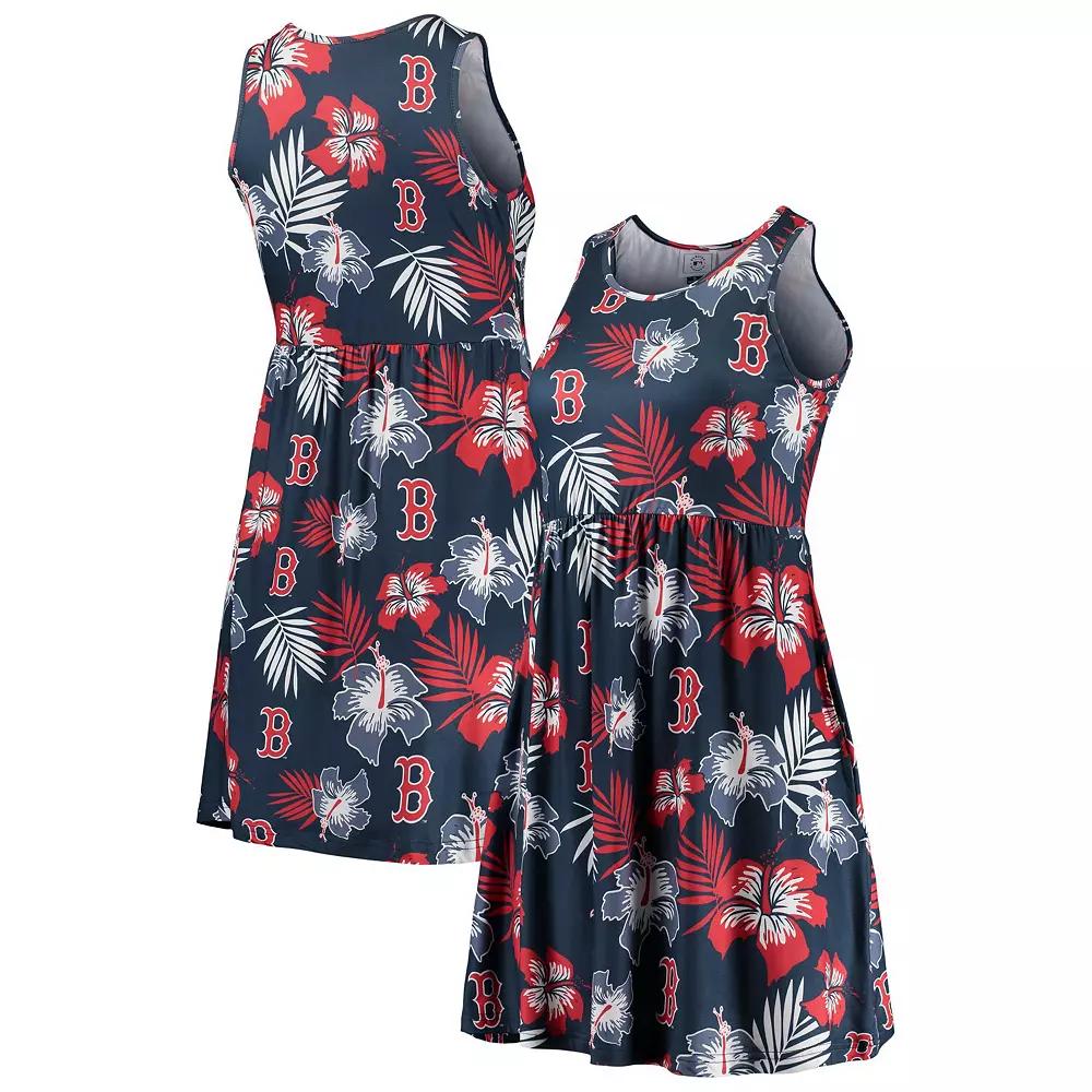 Women's FOCO Navy Boston Red Sox Floral Sundress, Size: Small, Blue Product Image