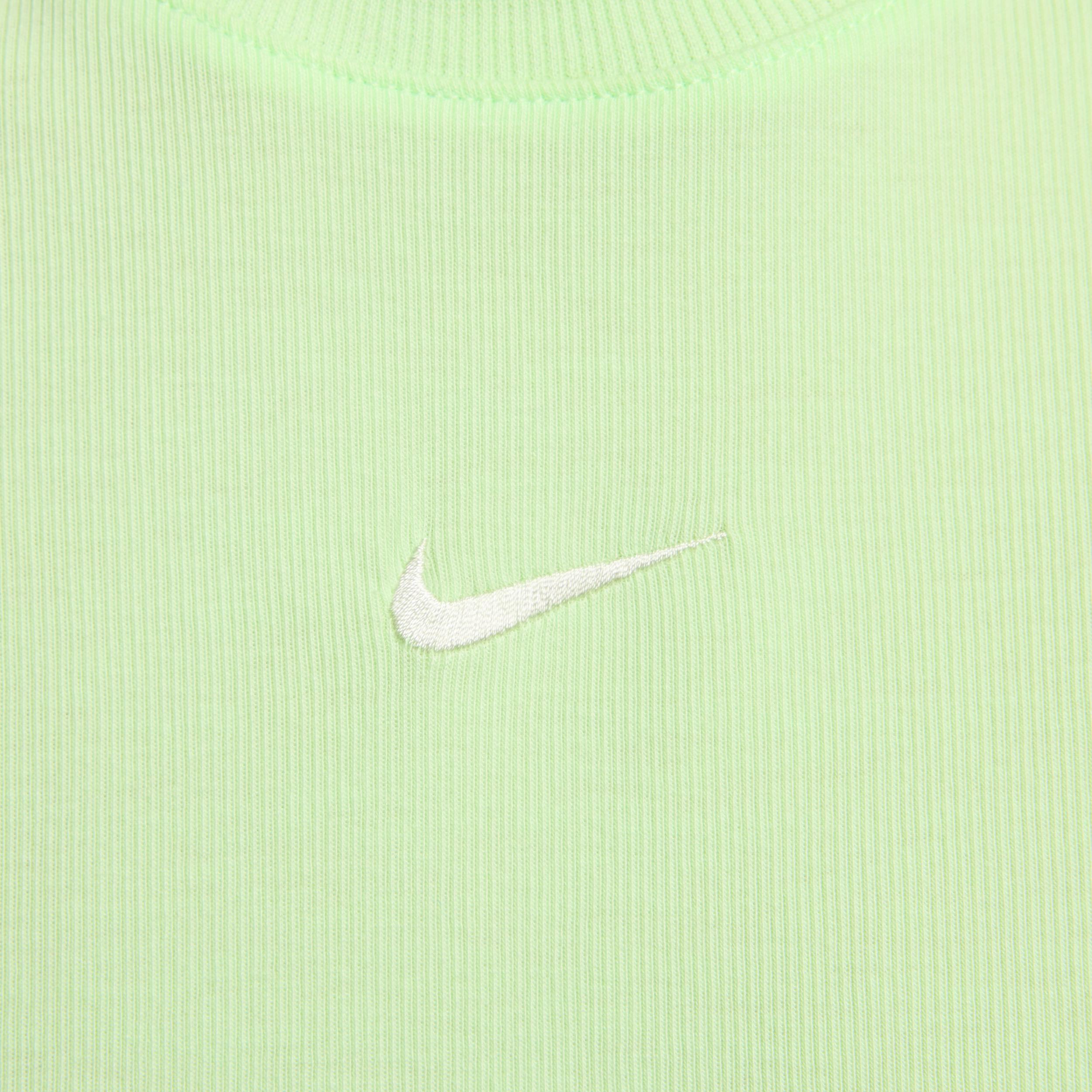 Womens Nike Sportswear Chill Knit Tight Cropped Mini-Rib Tank Top | FB8279-010 Product Image