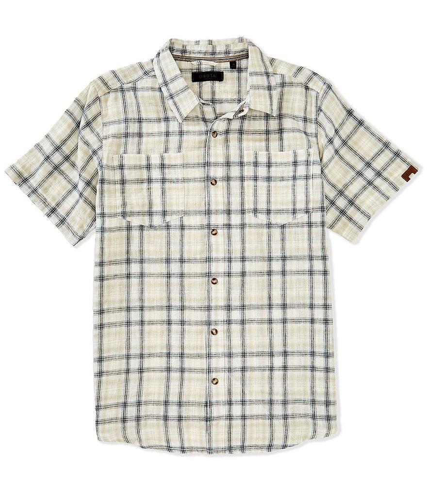Dakota Grizzly Tad Linen Blend Short Sleeve Woven Shirt Product Image
