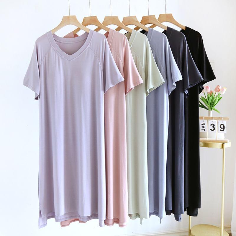 Plain Pajama Dress Product Image