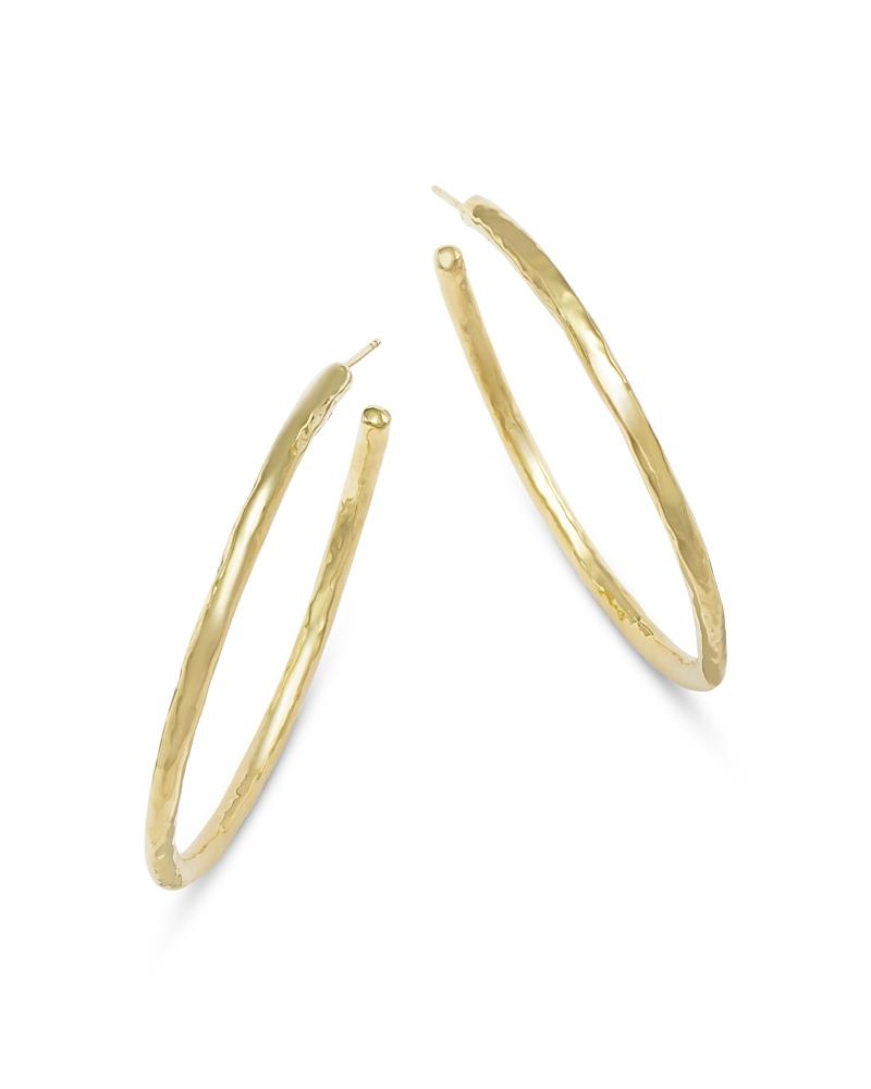 Large Hoop Earrings in 18K Gold Product Image