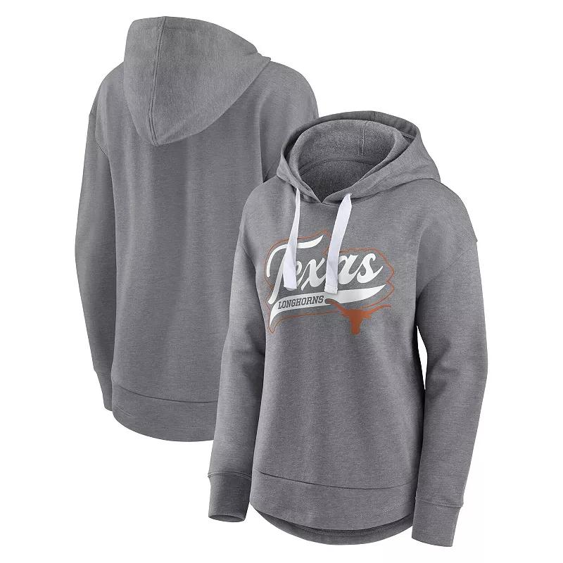 Women's Fanatics Heather Gray Oklahoma Sooners Tail Sweep Pullover Hoodie,  Product Image