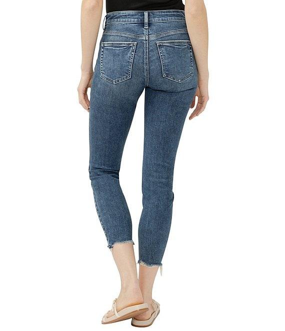 Silver Jeans Co. Suki Mid Rise Skinny Leg Cropped Jeans Product Image