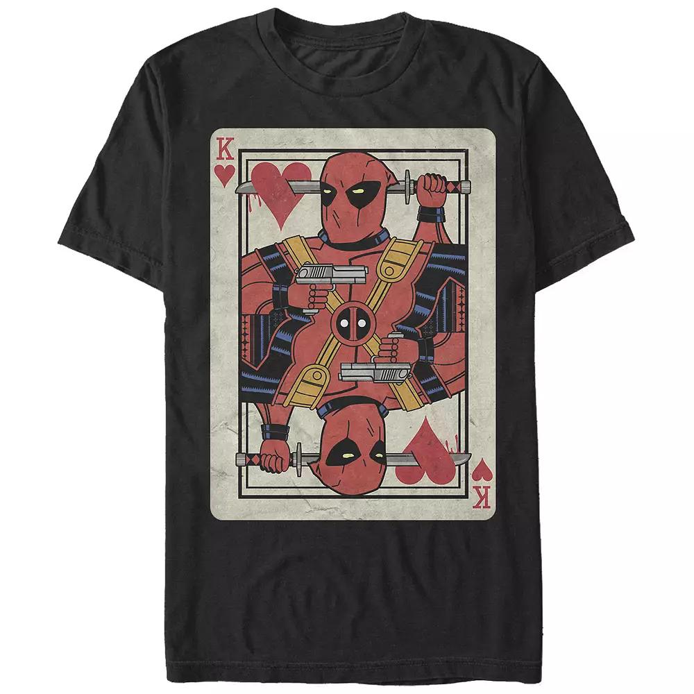 Big & Tall Marvel Deadpool King Of Hearts Graphic Tee, Men's,  Product Image