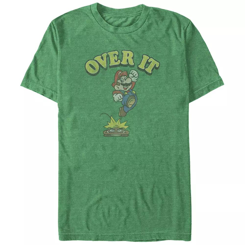 Big & Tall Super Mario Bros Over It Graphic Tee, Men's,  Product Image