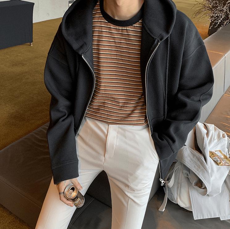 RT No. 2818 BASIC ZIP-UP HOODIE Product Image