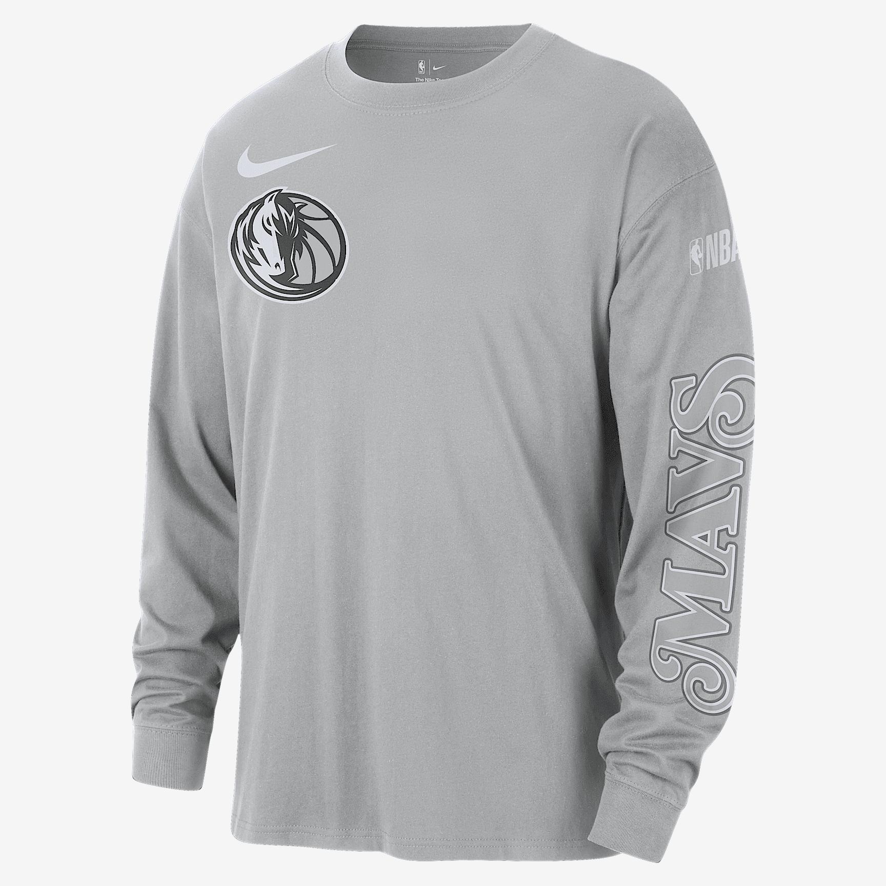 Dallas Mavericks Courtside City Edition Men's Nike NBA Max90 Long-Sleeve T-Shirt Product Image
