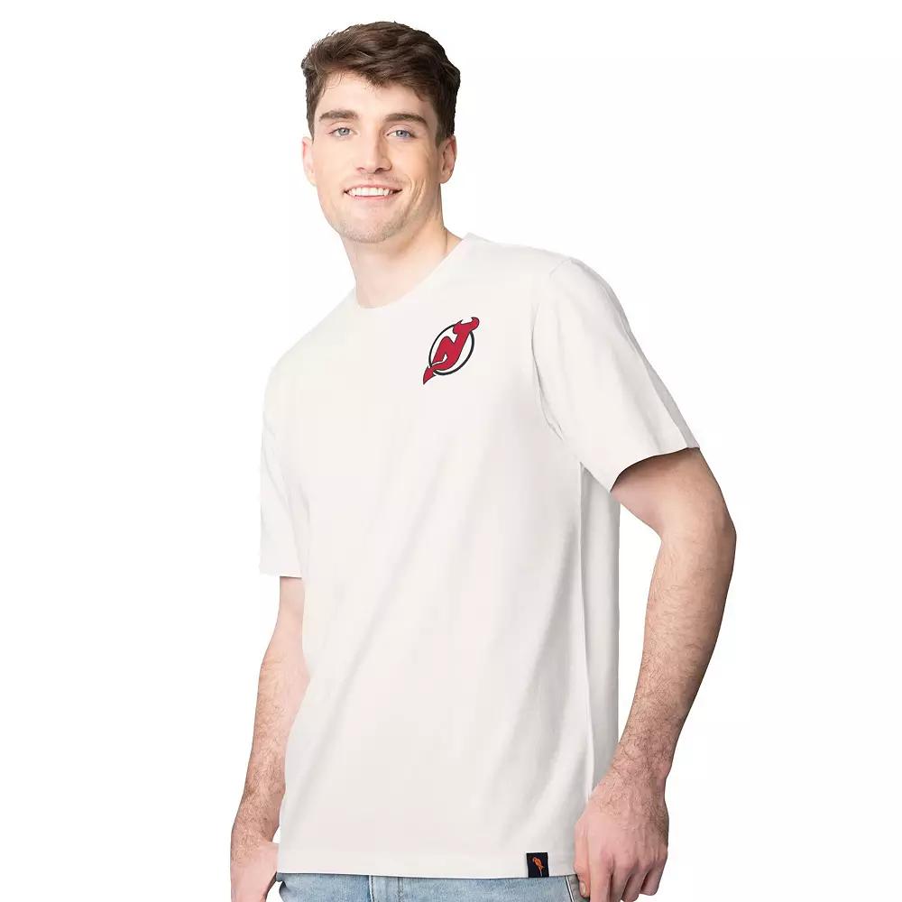 Men's Margaritaville Cream New Jersey Devils Time Flies T-Shirt,  Product Image