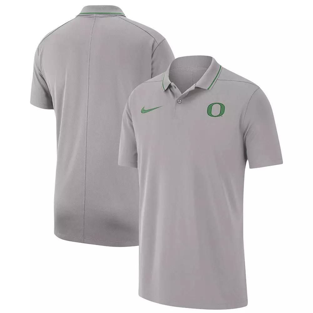 Men's Nike Gray Oregon Ducks 2023 Coaches Performance Polo, Size: Medium, Grey Product Image