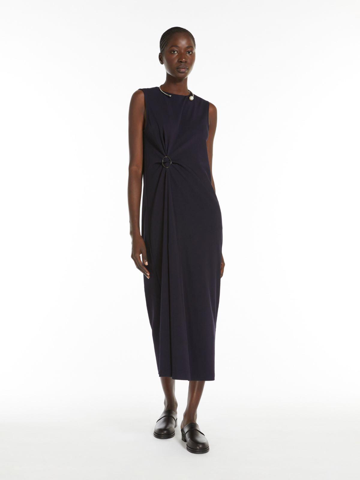 Max Mara Fluid Jersey Dress in Navy Product Image