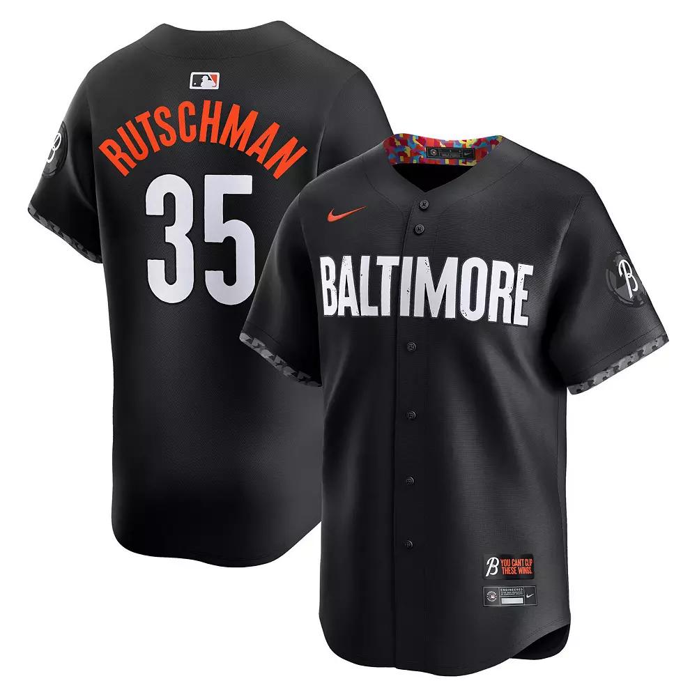 Men's Nike Adley Rutschman Black Baltimore Orioles City Connect Limited Jersey,  Product Image
