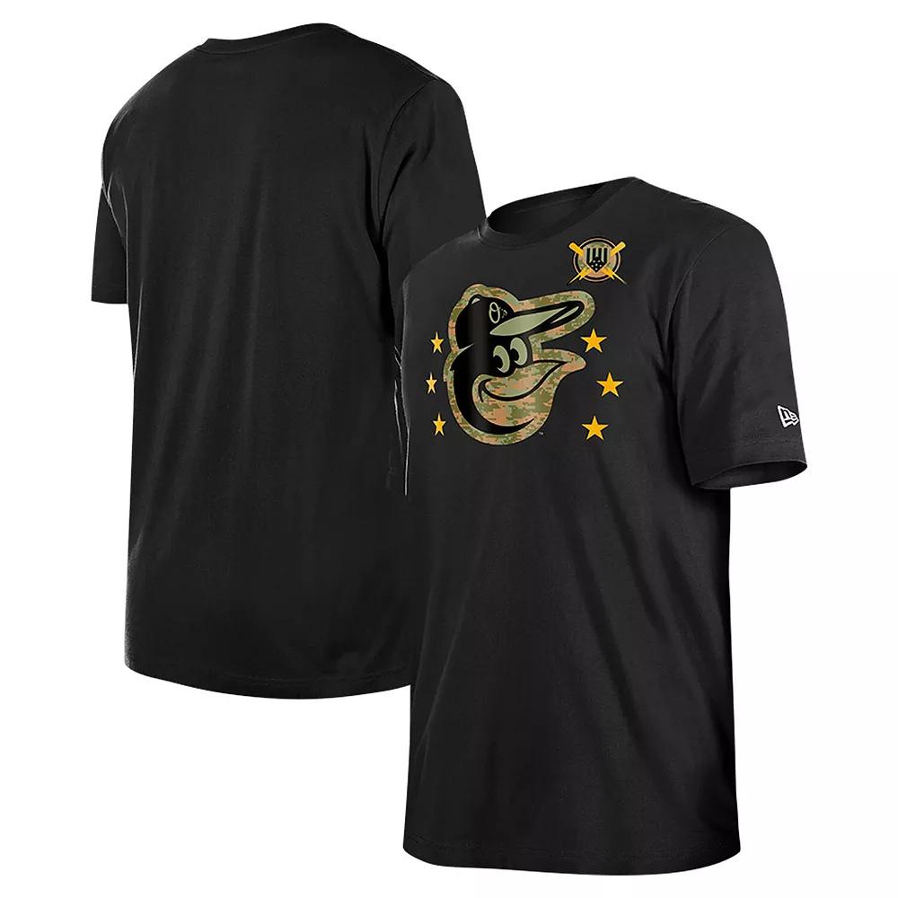 Men's New Era Black Baltimore Orioles 2024 Armed Forces Day T-Shirt,  Product Image