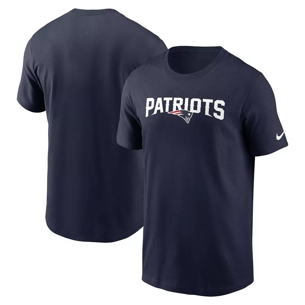 Men's Nike Navy New England Patriots Primetime Wordmark Essential T-Shirt,  Product Image