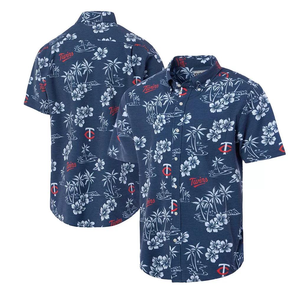 Men's Reyn Spooner Navy Minnesota Twins Kekai Button-Down Shirt,  Product Image