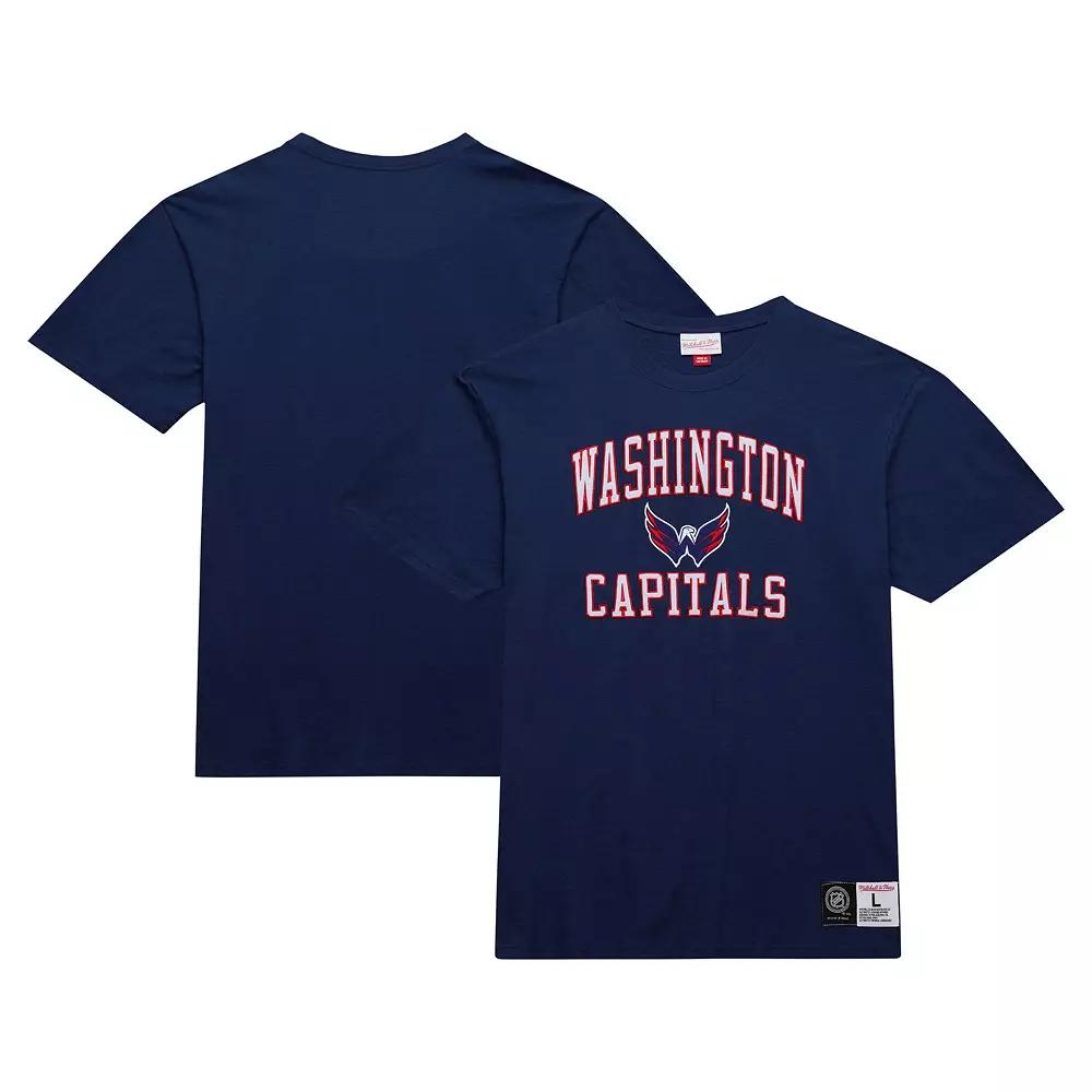 Men's Mitchell & Ness Navy Washington Capitals Legendary Slub T-Shirt,  Product Image