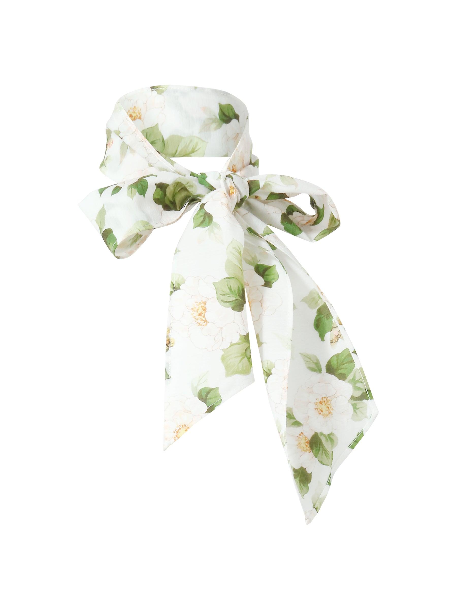 Acetate Blend Floral Print Women Tiered Skirt Product Image