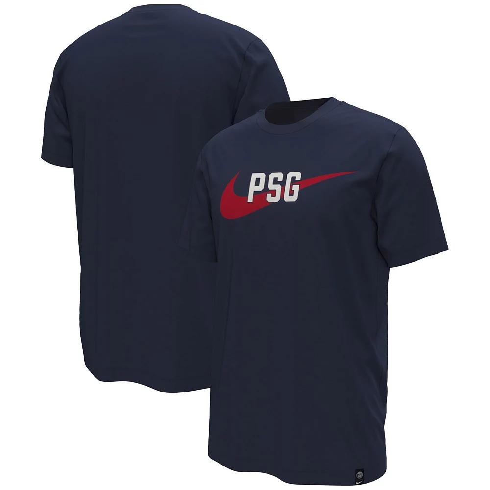 Men's Nike Navy Paris Saint-Germain Swoosh T-Shirt,  Product Image