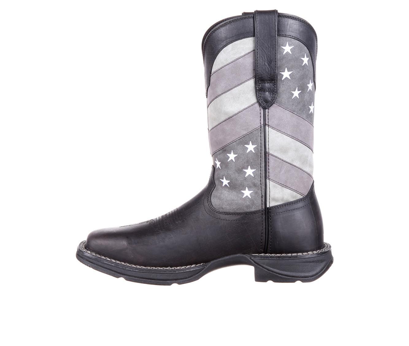 Men's Durango Rebel Faded Black Flag Western Boot Product Image