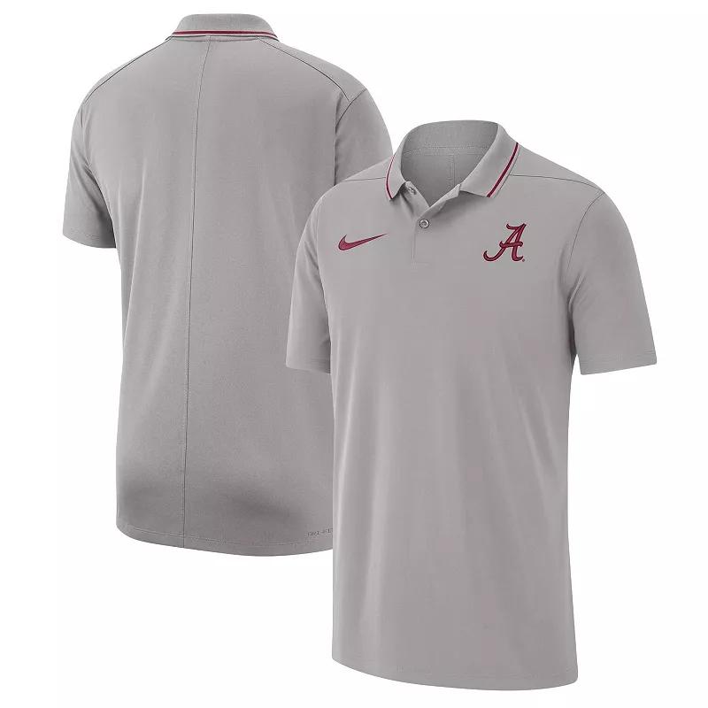 Men's Nike Gray Alabama Crimson Tide 2023 Coaches Performance Polo, Size: Small, Grey Product Image
