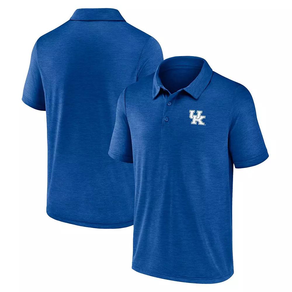 Men's Fanatics Royal Kentucky Wildcats Striated Primary Logo Polo,  Product Image