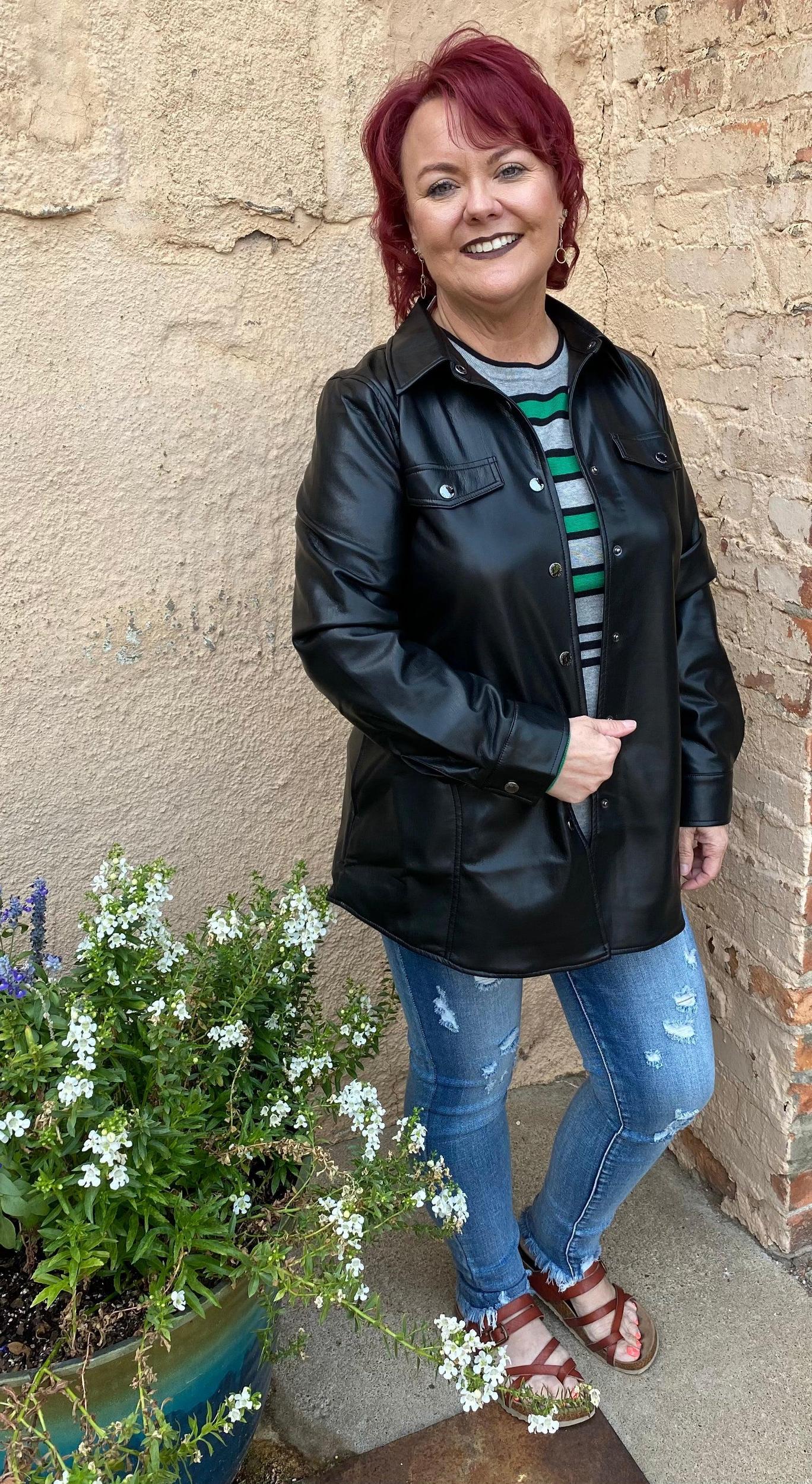 Bylyse Vegan Leather Shirt / Jacket Product Image