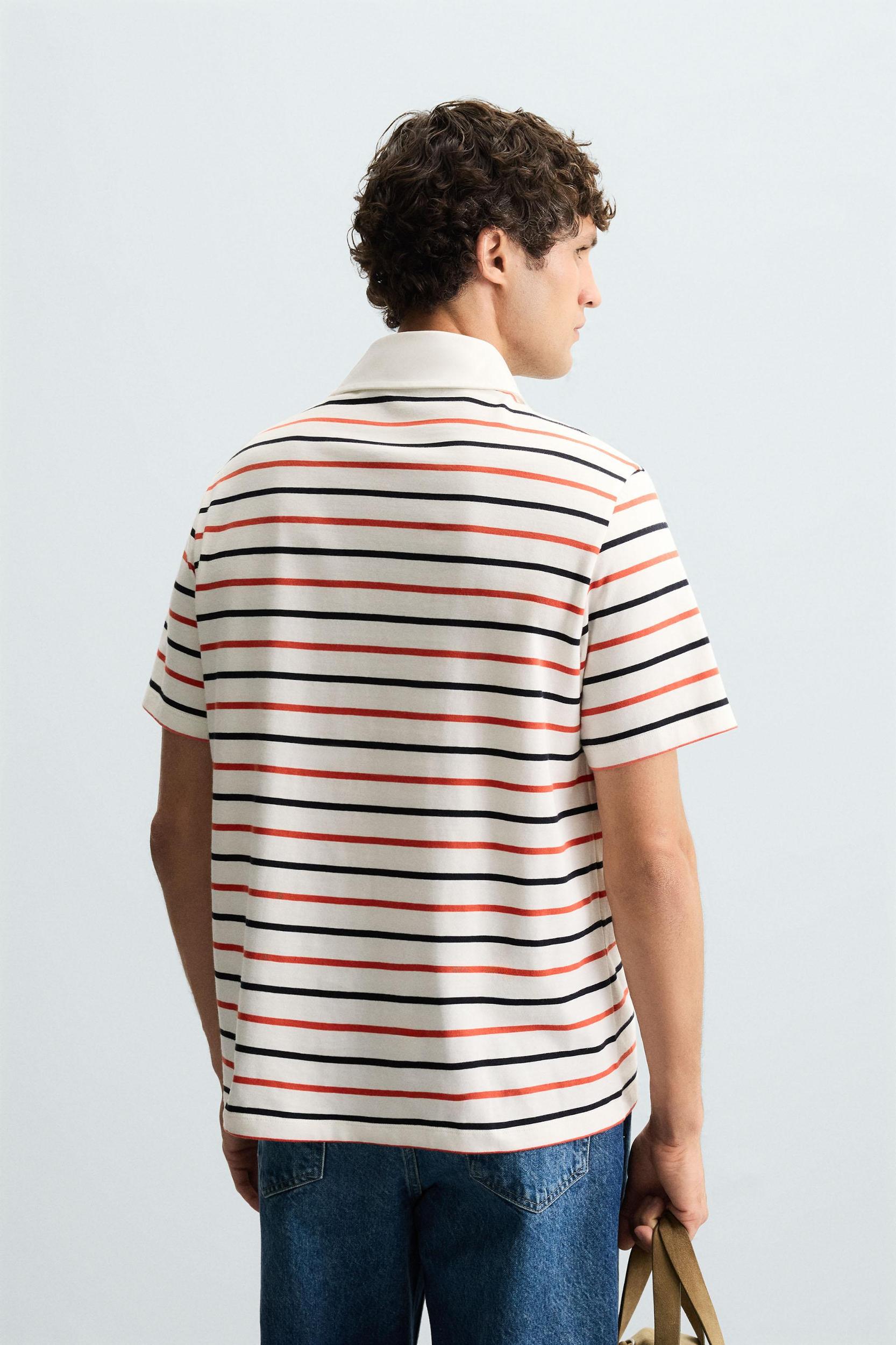 STRIPED POLO SHIRT Product Image