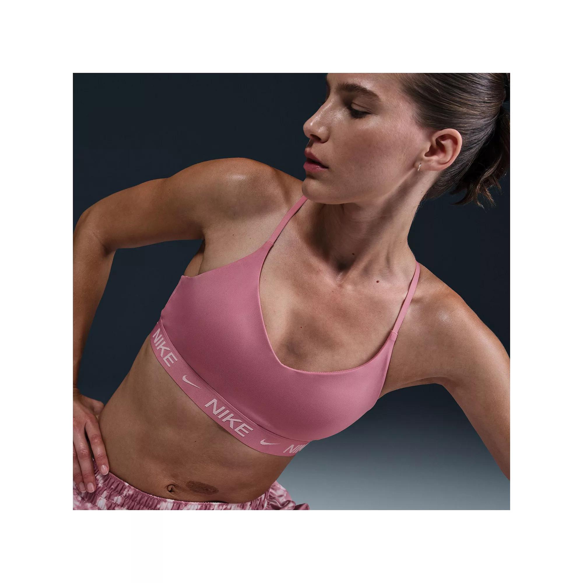 Nike Indy Light Support Padded Sports Bra, Women's, Size: Large, Elemental Pink Product Image